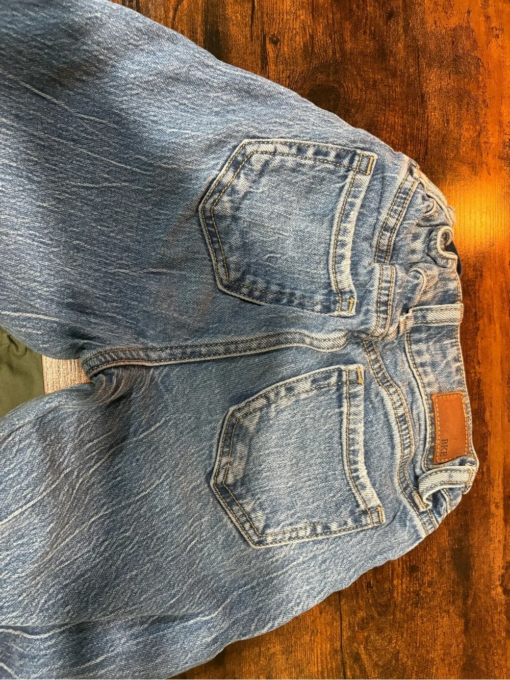 BKE Light Blue Raw-Hem Kids Jeans